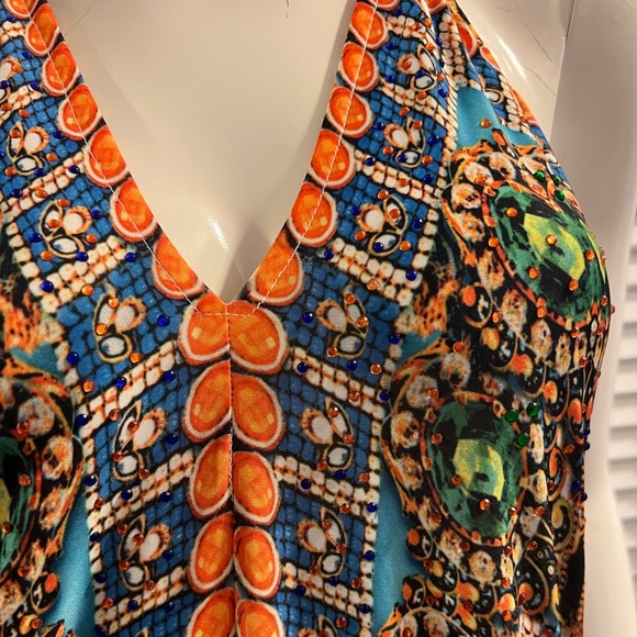 VENUS Colorful Hi-Low Backless Dress (M) NWOT - Picture 6 of 16